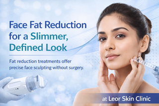 Face fat reduction treatment for a slimmer, defined look at Leor Skin Clinic